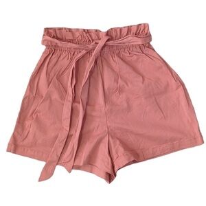 Wild Fable Paper Bag High Waist Shorts Salmon Pink Women’s Medium Short Preppy